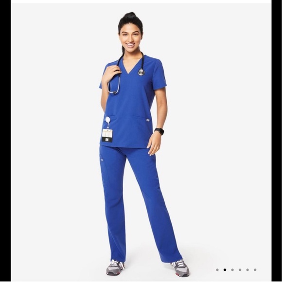 Women's vibrant blue Kade Scrub Pants - Picture 1 of 5